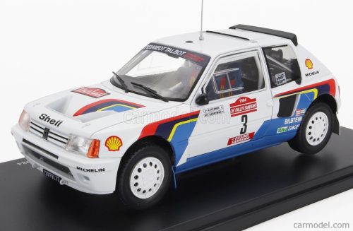 PEUGEOT  205 T16 N 3 WINNER RALLY SANREMO 1984 A.VATANEN - T.HARRYMAN  WHITE BLUE