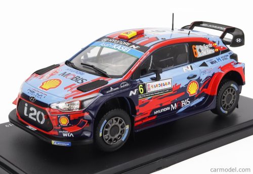 HYUNDAI  i20 COUPE WRC N 6 WINNER RALLY SARDINIA ITALY 2019 DANI SORDO - CARLOS DEL BARIO  LIGHT BLUE RED BLACK