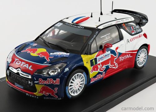 CITROEN  DS3 WRC REDBULL TOTAL N 1 RALLY D'ALSACE 2012 S.LOEB - D.ELENA  BLUE WHITE RED