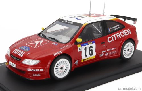 CITROEN  XSARA KIT CAR N 16 WINNER RALLY COSTA BRAVA CATALUNYA 1999 P.BUGALSKI - J.CHIARONI  RED WHITE