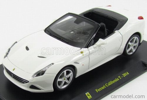 FERRARI  CALIFORNIA T SPIDER OPEN ROOF 2014 - CON VETRINA - WITH SHOWCASE  WHITE