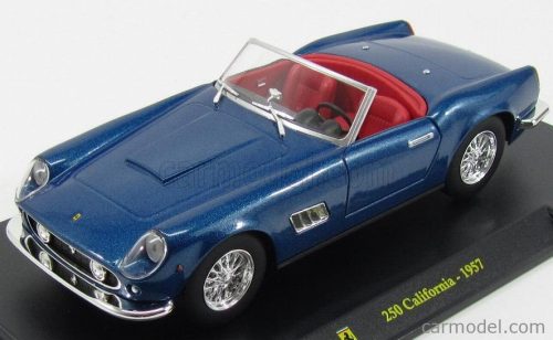 FERRARI  250 CALIFORNIA SPIDER 1957 - CON VETRINA - WITH SHOWCASE  BLUE MET