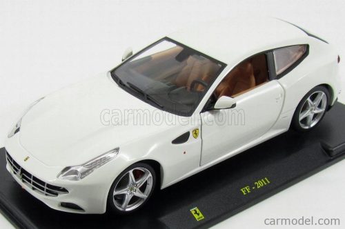 FERRARI  FF (FERRARI FOUR) 2011 - CON VETRINA - WITH SHOWCASE  WHITE