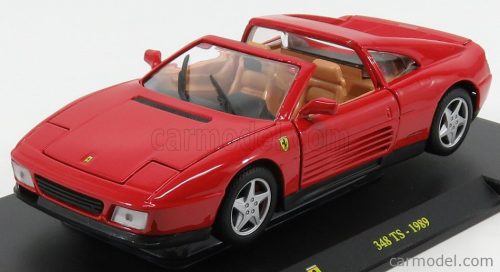 FERRARI  348TS SPIDER 1989 - CON VETRINA - WITH SHOWCASE  RED