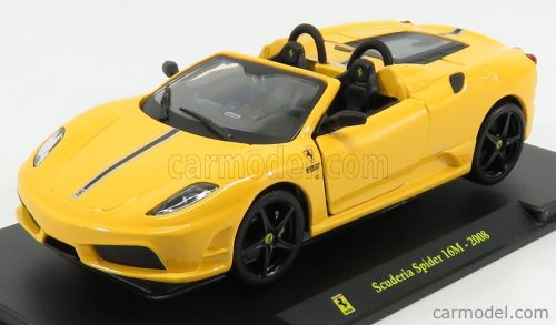 FERRARI  F430 SCUDERIA SPIDER 16M 2008 - CON VETRINA - WITH SHOWCASE  YELLOW