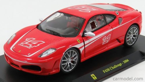 FERRARI  F430 CHALLENGE N 14 2006 - CON VETRINA - WITH SHOWCASE  RED