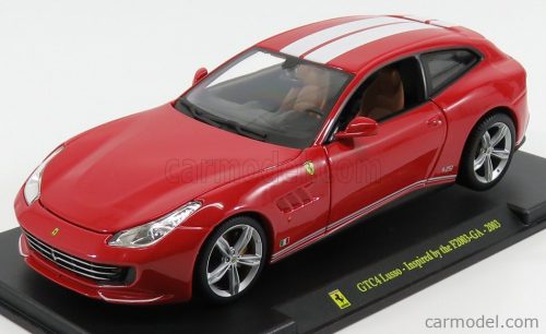 FERRARI  GTC4 LUSSO 2016 - INSPIRED BY THE F2003-GA - CON VETRINA - WITH SHOWCASE  RED WHITE