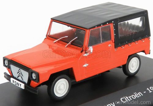 CITROEN  NAMCO PONY CABRIOLET CLOSED 1975 - CON VETRINA - WITH SHOWCASE  RED BLACK