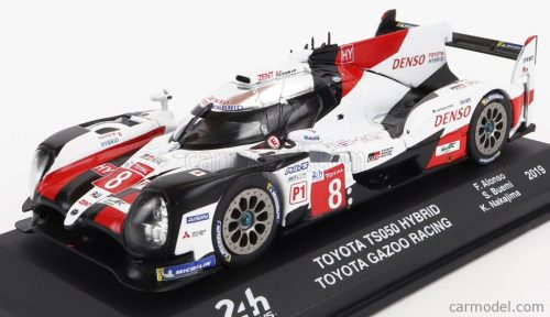 TOYOTA  TS050 HYBRID TEAM TOYOTA GAZOO RACING N 8 WINNER 24h LE MANS 2019 SEBASTIEN BUEMI - KAZUKI NAKAJIMA - FERNANDO ALONSO  WHITE RED BLACK