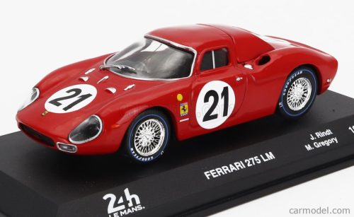 FERRARI  275LM 3.3L V12 ch. n5893 TEAM N.A.R.T. NORTH AMERICAN RACING N 21 WINNER 24h LE MANS 1965 JOCHEN RINDT - MASTEN GREGORY  RED