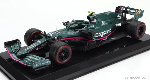 ASTON MARTIN  F1  AMR21 MERCEDES M12 EQ POWER+ TEAM COGNIZANT FORMULA ONE N 5 2nd AZERBAIJAN GP 2021 SEBASTIAN VETTEL - BLISTER BOX  GREEN