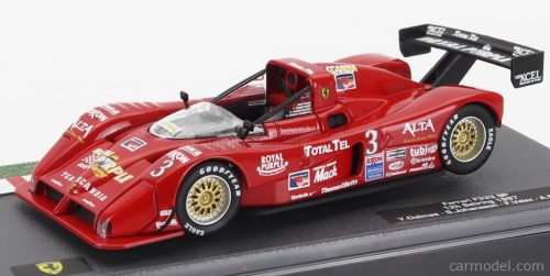 FERRARI  F333 SP 4-0L V12 TEAM SCANDIA N 3 WINNER 12h SEBRING 1997 YANNICK DALMAS - STEFAN JOHANSSON - FERMIN VELEZ - ANDY EVANS  RED