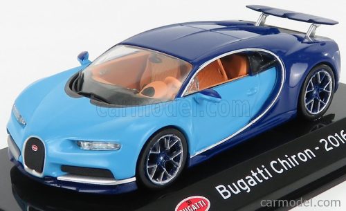 BUGATTI  CHIRON LE PATRON 2016 - CON VETRINA - WITH SHOWCASE  2 TONE BLUE