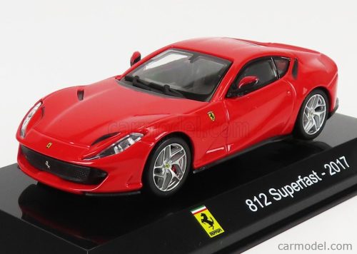 FERRARI  812 SUPERFAST 2017 - CON VETRINA - WITH SHOWCASE  RED