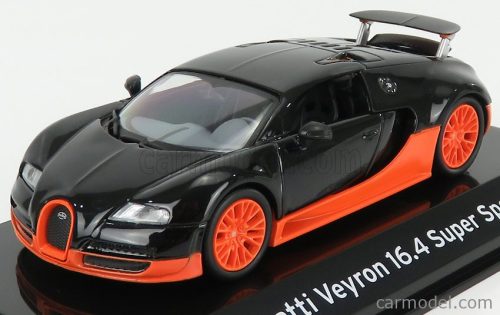 BUGATTI  16.4 SUPER SPORT 2010 - CON VETRINA - WITH SHOWCASE  BLACK ORANGE