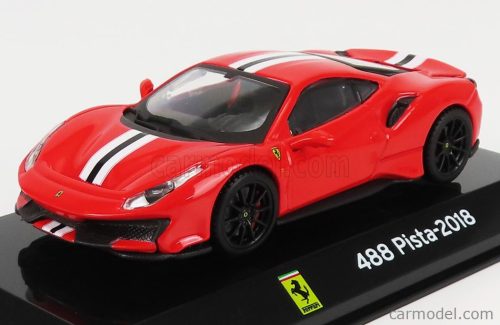 FERRARI  488 PISTA 2018 - CON VETRINA - WITH SHOWCASE  RED