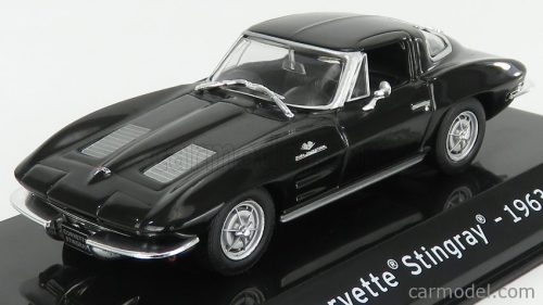 CHEVROLET  CORVETTE STINGRAY 1963 - CON VETRINA - WITH SHOWCASE  BLACK