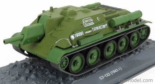 TANK  SU-122 CY-122 CARRO ARMATO 1943 - DAMAGE BLISTER BOX  MILITARY GREEN