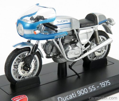 DUCATI  900SS 1975 - DAMAGE DISPLAY BOX  SILVER BLUE