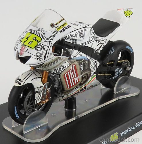 YAMAHA  YZR-M1 N 46 SHOWBIKE VALENCIA MOTOGP 2007 VALENTINO ROSSI  WHITE