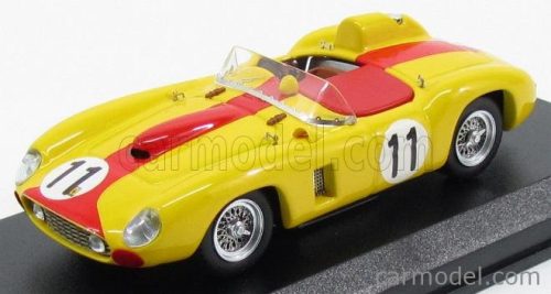 FERRARI  290MM 3.5L V12 SPIDER TEAM EQUIPE NATIONALE BELGE N 11 24h LE MANS 1957 J.SWATERS - A.DE CAGNY  YELLOW RED