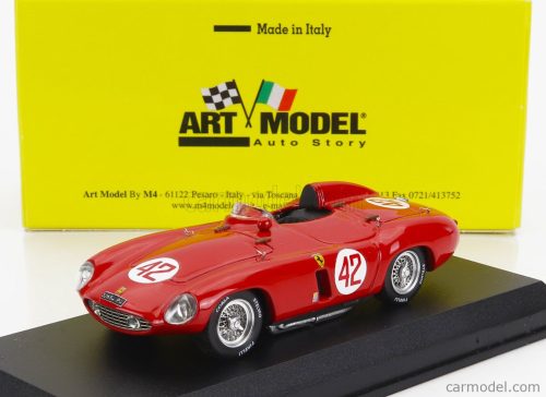 FERRARI  750 MONZA SPIDER sn0530M N 42 2nd TUNISI BELVEDERE GP 1955 L.BORDONARO