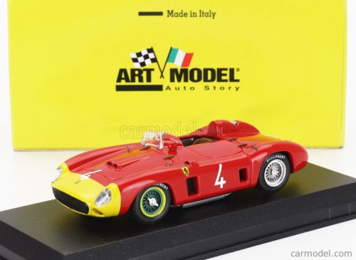 FERRARI  290MM SPIDER s/n0626 N 4 ROUEN GP 1956 ALFONSO DE PORTAGO  RED YELLOW