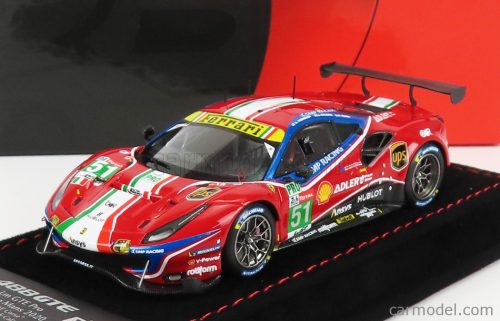 FERRARI  488 GTE EVO 3.9L TURBO V8 TEAM AF CORSE N 51 2nd LMGTE PRO CLASS 24h LE MANS 2020 J.CALADO - A.PIER GUIDI - S.SERRA - CON VETRINA - WITH SHOWCASE