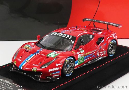 FERRARI  488 GTE EVO 3.9L TURBO V8 TEAM RISI N 82 LMGTE PRO CLASS 24h LE MANS 2020 S.BOURDAIS - J.GOUNON - O.PLA