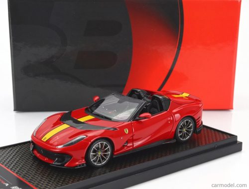 FERRARI  812 COMPETIZIONE A SPIDER 2022 - SILVER WHEELS  ROSSO CORSA 322 - RED YELLOW