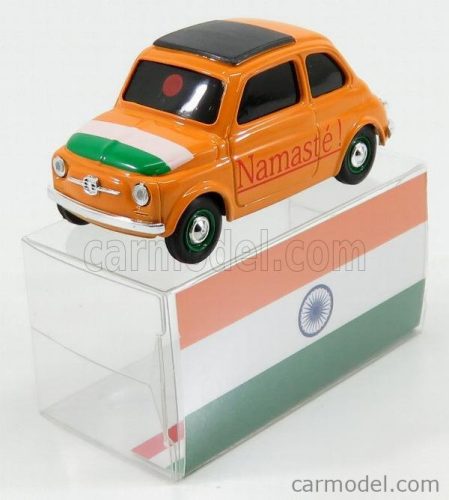 FIAT  500 BRUMS INDIA - NAMASTE' !  YELLOW