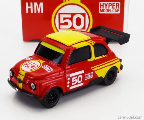 FIAT  500 BRUMS N 50 HM HYPER MODELCAR 2024  RED YELLOW BLACK