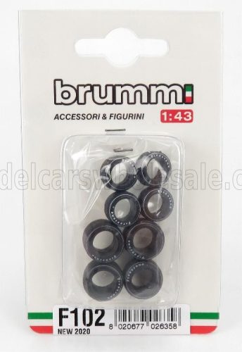 ACCESSORIES  F1 SET PNEUMATICI GOOD YEAR E CERCHI - TYRES AND WHEELS  BLACK SILVER