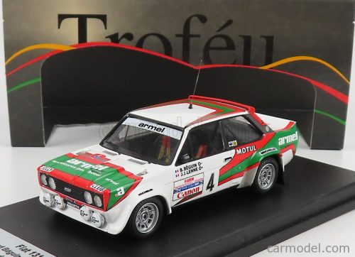 FIAT  131 ABARTH N 4 RALLY ISOLA D'ELBA ITALY 1981 B-BEGUIN - J-J-LENNE  WHITE RED GREEN