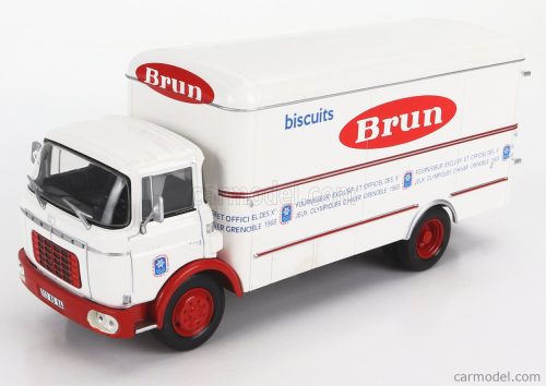 BERLIET  GAK TRUCK BISCUIT BRUN 2-ASSI 1959  WHITE RED