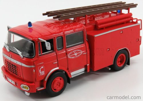 BERLIET  FPT GAK 20H TANKER TRUCK WITH SCALA - FIRE ENGINE - VIGILI DEL FUOCO  RED