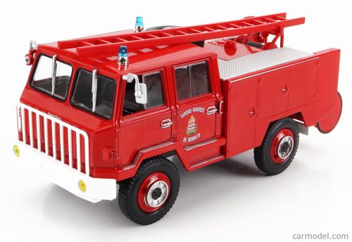 BERLIET  FF 4x4 TANKER TRUCK 1971 - FIRE ENGINE - VIGILI DEL FUOCO - FEUERWEHR  RED WHITE SILVER