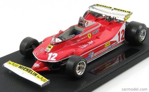 FERRARI  F1  312T4 N 12 GP MONTECARLO 1979 GILLES VILLENEUVE  RED