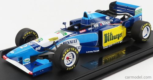 BENETTON  F1  B195 TEAM MILD SEVEN RENAULT N 2 SEASON 1995 J.HERBERT  BLUE YELLOW