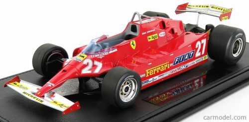 FERRARI  F1  126CX COMPREX TURBO N 27 USA OVEST LONG BEACH GP 1981 G-VILLENEUVE - CON VETRINA - WITH SHOWCASE  RED