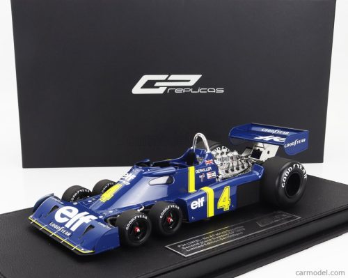 TYRRELL  F1  P34 ELF 6 WHEELS N 4 2nd SWEDEN GP 1976 PATRICK DEPAILLER  BLUE YELLOW