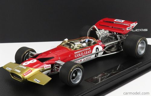 LOTUS  F1  49C FORD GOLD LEAF TEAM LOTUS N 8 SEASON 1970 EMERSON FITTIPALDI - CON VETRINA - WITH SHOWCASE  RED