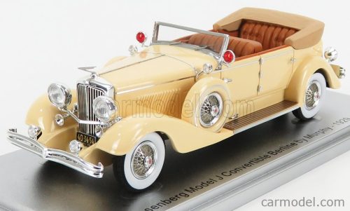 DUESENBERG  MODEL J CONVERTIBLE BERLINE BY MURPHY OPEN 1929  CREAM