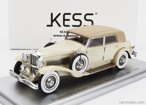 DUESENBERG  MODEL J TORPEDO BERLINE ROLLSTON 1932  2 TONE CREAM