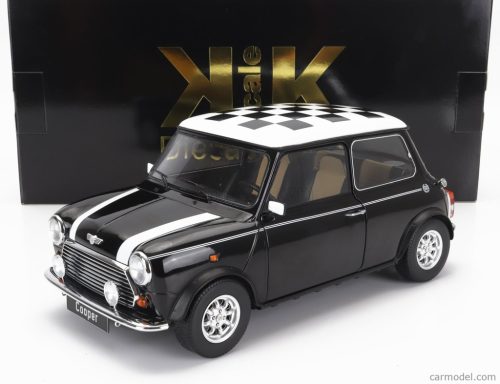 MINI  COOPER LHD 1992 WITH CHEQUERED FLAG  BLACK WHITE