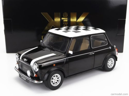 MINI  COOPER RHD 1992 WITH CHEQUERED FLAG  BLACK WHITE