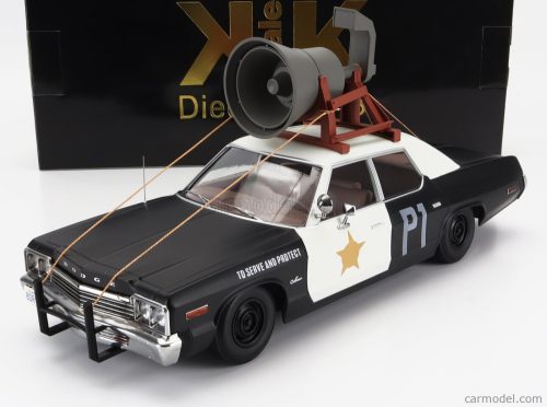 DODGE  MONACO BLUESMOBILE 1974 - LOOK-A-LIKE - WITH THE HORN ON THE ROOF  BLACK WHITE