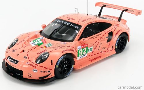 PORSCHE - 911 991 RSR TEAM PORSCHE GT N 92 WINNER LMGTE PRO PINK PIG TRIBUTE 24h LE MANS 2018 M.CHRISTENSEN - K.ESTRE - L.VANTHOOR