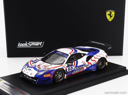 FERRARI  488 GT3 EVO 3.9L TURBO V8 TEAM CHINESE TAIPEI N 68 FIA MOTORSPORT GAMES GT SPRINT CUP PAUL RICAR 2022 EVAN CHEN  WHITE BLUE