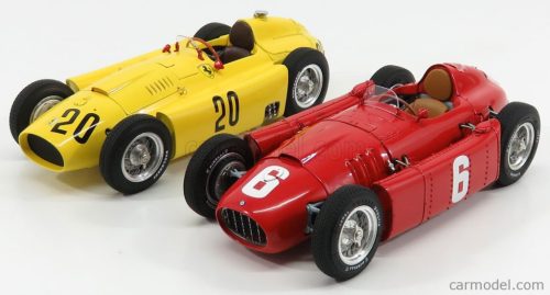 FERRARI  F1  SET 2X LANCIA D50 N 20 6th BELGIUM GP 1956 A.PILETTE + D50 N 6 WINNER GP TORINO 1955 A.ASCARI  RED YELLOW